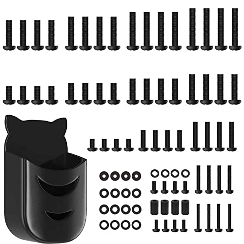 Universal TV Mount Screws Kit for Samsung TCL Hisense LG Vizio Onn Sony Toshiba Insignia Westinghouse TV Mounting Hardware Kit with Remote Holder, Includes M4 M5 M6 M8 Screws, for All TVs Up to 80'