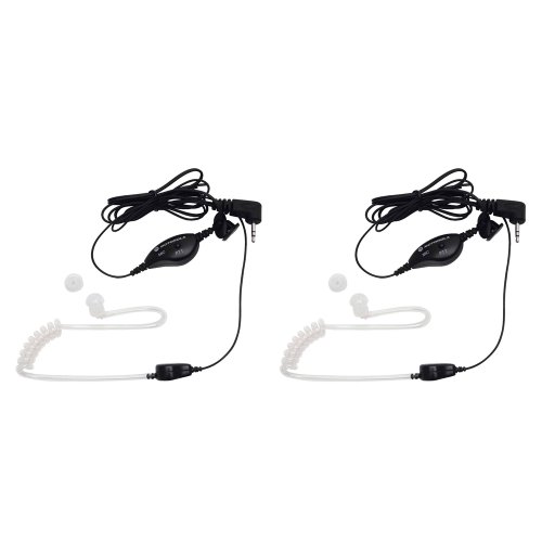 Motorola 1518 Surveillance Headset with PTT Mic, Black, White