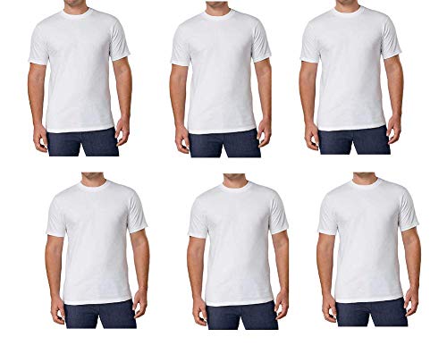 Kirkland Men's Crew Neck White T-Shirts (Pack of 6) (X-Large)