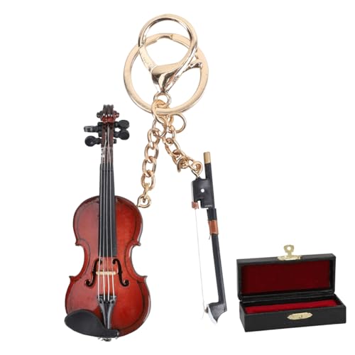 Musical Instrument Keychain, Miniature Musical Instrumen Keychain,Musical Instrument Gift,Christmas Ornament(Violin)