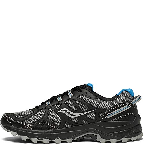 Saucony Men's Excursion TR11 Running Shoe, Black/Blue, 10 Medium US