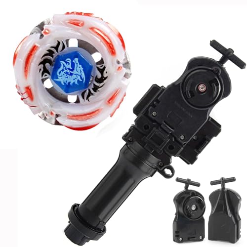 BB88 Meteo L-Drago LW105LF Battle Metal Fusion Spinning Top Battling Toy with String Launcher Booster Gyro Starter BeyLauncher & Launcher Grip Set (BB88)