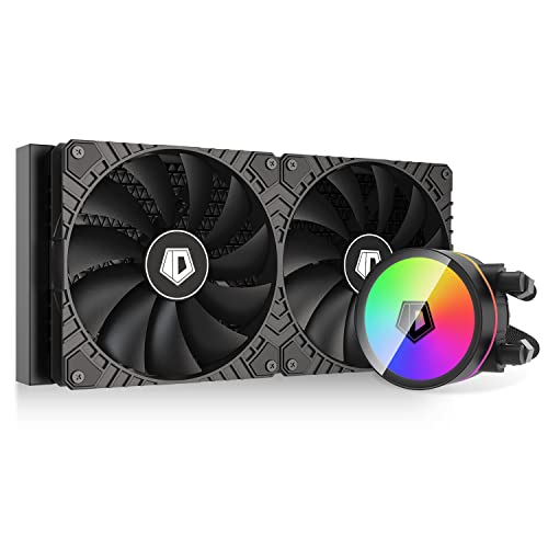 ID-COOLING ZOOMFLOW 280 XT LITE CPU Water Cooler 280mm Radiator, Dual 140mm PWM Fan, ARGB Adjustable AIO Cooler, Compatible with Intel 115X/1200/1700, AMD AM4/AM5