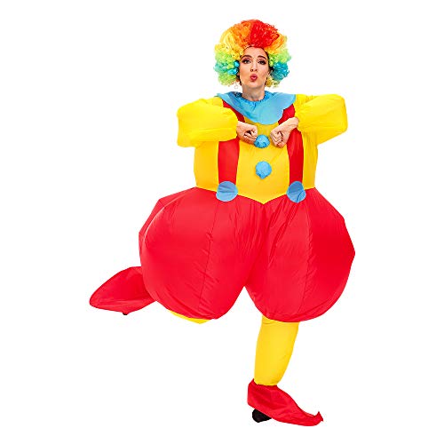 Arokibui Inflatable Clown Costume Adult Funny Blow up Costume Cosplay Party Christmas Halloween Costume Unisex Costume