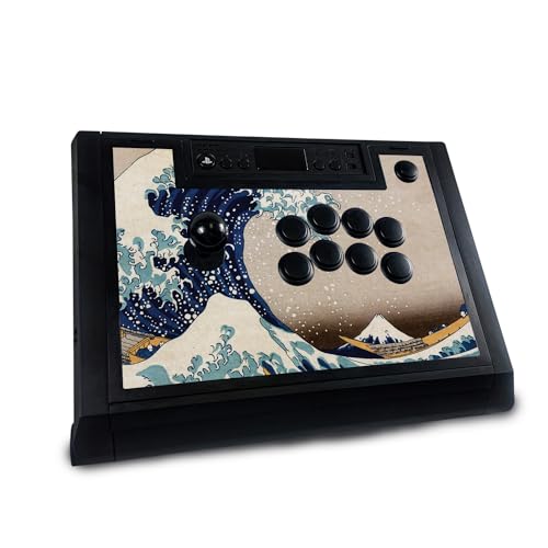 Gaming Skin Compatible with Hori Fighting Stick Alpha (PS5, PS4, PC) - Great Wave of Kanagawa - Premium 3M Vinyl Protective Wrap Decal Cover - Easy to Apply | Crafted in The USA by MightySkins