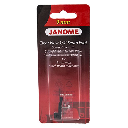 Janome Clear View 1/4' Seam Foot for 9mm Machines