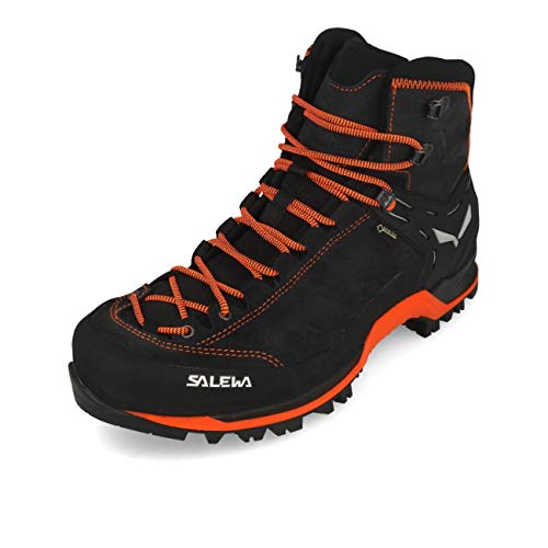 Salewa Men's High Rise Hiking Shoes, Asphalt/Fluo Orange, 7