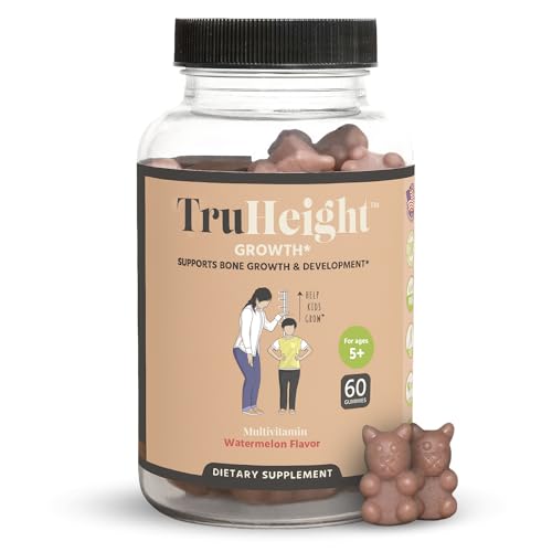 TruHeight Gummies - Natural Height Growth Supplement for Kids & Teens - Pediatric Recommended Height Maximizer with Ashwaganda & Calcium - Height Increase Vitamins, Bone Strength, Grow Taller, Ages 5+