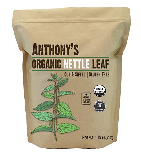 Anthony's Organic Nettle Leaf, 1 lb, Gluten Free, Non GMO, Cut & Sifted, Non Irradiated, Keto Friendly
