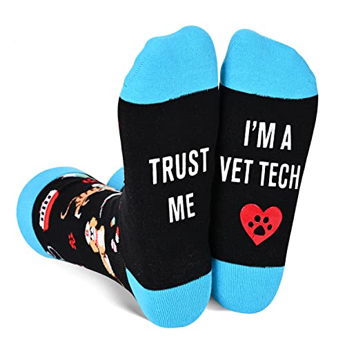 HAPPYPOP Unisex VET Socks Veterinary Socks Veterinarian Socks, Veterinary Technician Gifts Veterinarian Gifts Vet Tech Gifts Pet Doctor Gifts