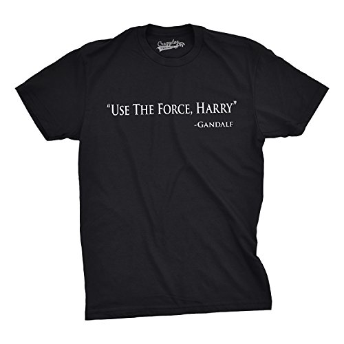 Mens Use The Force Harry Funny Retro Movie Tees Hilarious Vintage T Shirt Mens Funny T Shirts Vintage T Shirt for Men Funny Movie T Shirt Novelty Tees for Black XL