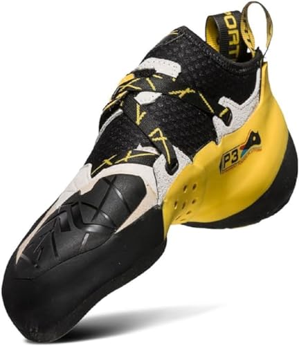 La Sportiva Solution Climbing Shoe - Men's White/Yellow 10.5-11