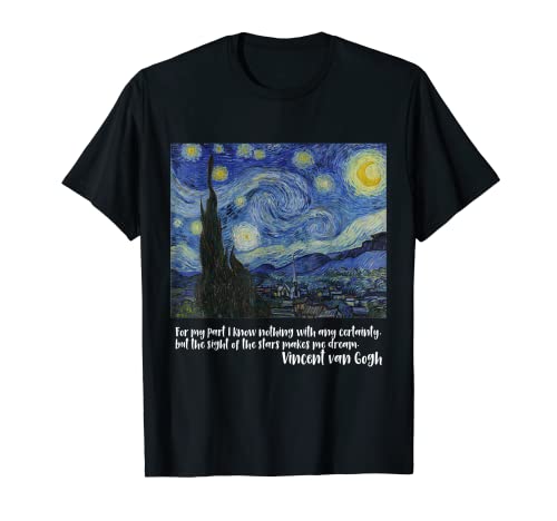 Starry Night by Vincent van Gogh | Famous Painting T-Shirt