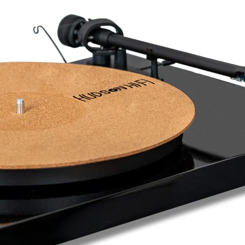 CoRkErY Recessed Turntable Mat - 1-8' Cork Turntable Mat & Anti Static Slipmat for Damped Resonance - Turntable Slipmat for Cleaner Audio Output, Vinyl Cork Mat & Slipmat Record Player