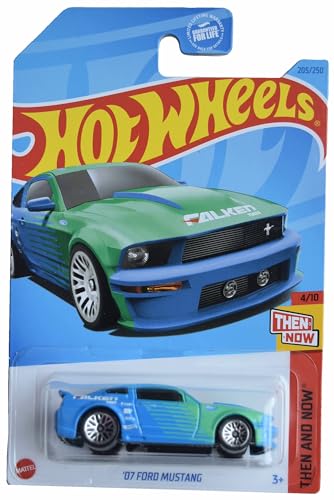 Hot Wheels '07 Ford Mustang, Then and Now 4/10 [Blue/Green] 205/250