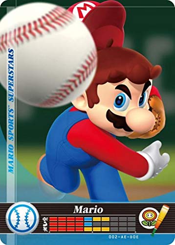 Nintendo Mario Sports Superstars Amiibo Card Baseball Mario for Nintendo Switch, Wii U, and 3DS