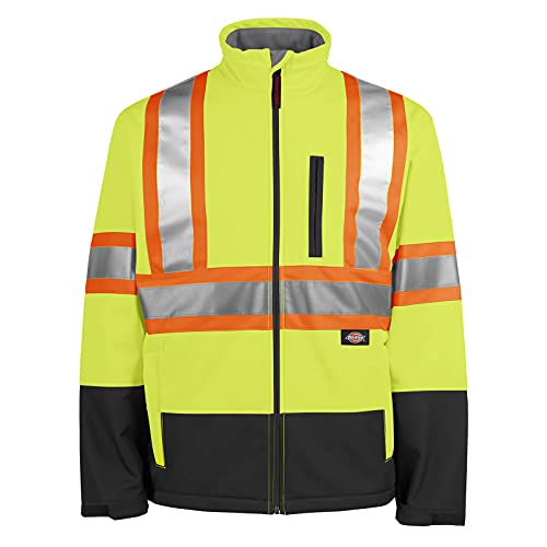 Dickies Workwear High-Visibility Softshell Jacket, XL Yellow