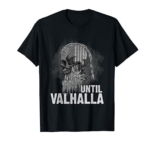 Until Valhalla Viking US Flag Vintage Shirt-Til Valhalla T-Shirt