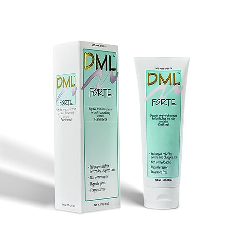 DML Forte Skin Care- Super-Hydrating Hand, Face, and Body Moisturizer/Hypoallergenic Face Moisturizer for Dry and Cracked Skin/Gentle Moisturizing Cream Safe for Faces and Sensitive Skin / 4 oz
