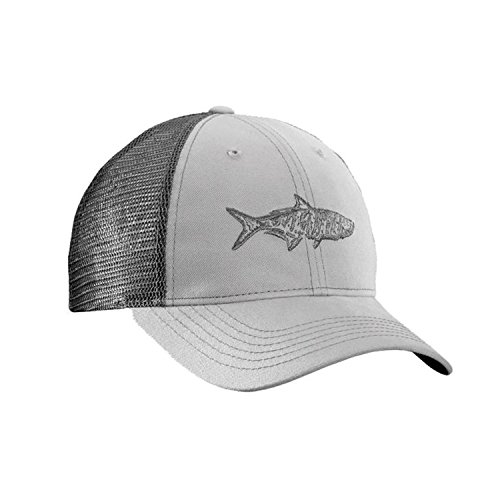 Flying Fisherman Tarpon Trucker Hat, Gray/Charcoal