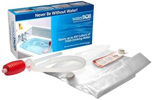WaterBOB Bathtub Storage Emergency Drinking Water Container, Comes with Hand Pump, Disaster and Hurricane Survival, BPA-Free (100 Gallon) (1 Pack)