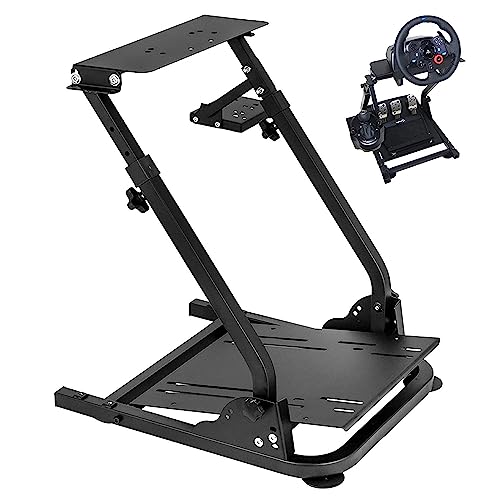 Mrolife G920 Racing Wheel Stand Height Adjustable Racing Stand for Gaming,Driving Simulator Cockpit Compatible with Logitech G25, G27, G29, G920 Gaming Cockpit (Racing Steering Wheel Stand)