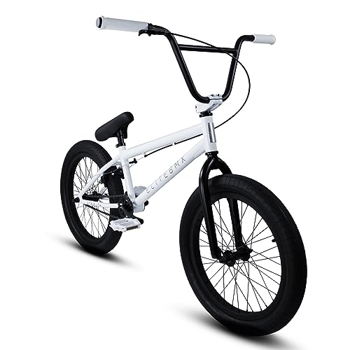 Elite BMX Bikes in 20' & 16' - These Freestyle Trick BMX Bicycles Come in Two Different Models, Stealth (20' BMX) & Pee-Wee (16' BMX) (20', White)