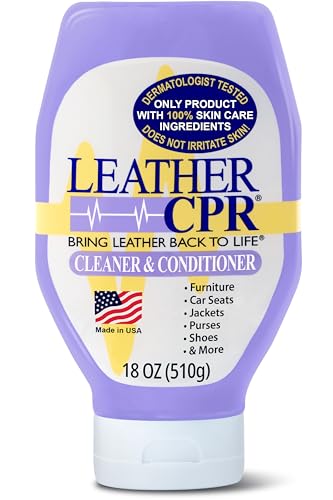 Leather CPR | 2-in-1 Leather Cleaner & Leather Conditioner (18oz) | Cleans, Restores, Conditions, & Protects Furniture, Car Seats, Purses, Shoes, Boots, Saddles/Tack, Jackets, & Auto