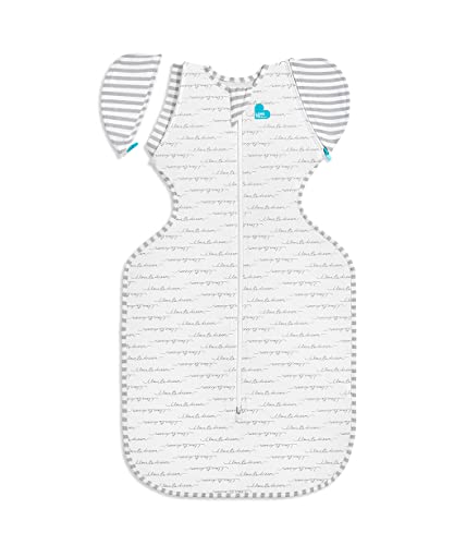 Love to Dream Swaddle Up Transition Swaddle, Patented Zip-Off Wings, Gently Help Baby Transition from Being Swaddled to Arms Free When Showing Signs of Rolling, 1.0 TOG, 13-19 lbs, White