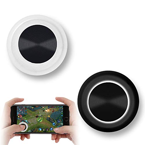 Vakili Mobile Phone Game Joystick Game Control Touch Screen Joypad Game Controller for iPad iPhone Android Mobile Tablet Smart Phone Joystick Touch Screen Joypad Tablet Funny Game Controller 2PACK