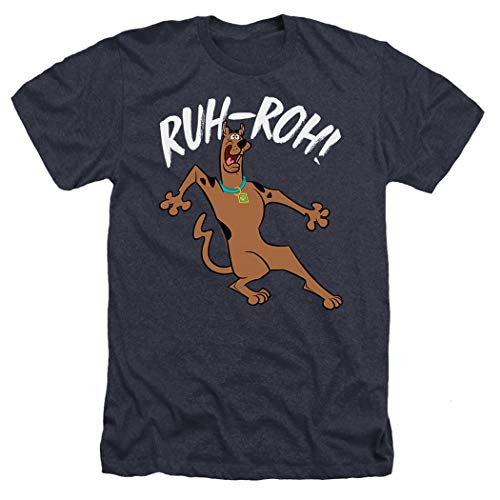 Scooby-Doo Ruh-Roh! Heather T Shirt & Stickers (Large)