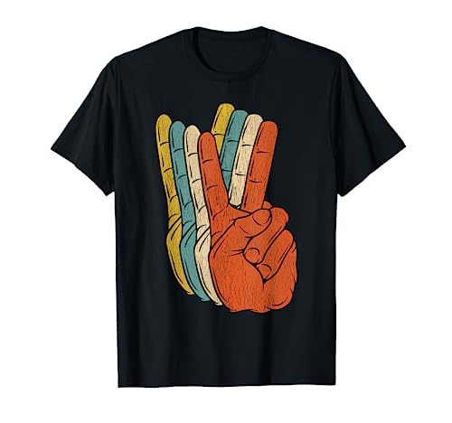 Retro Peace Vintage Shirt 60's 70's Hippie Gift T-Shirt