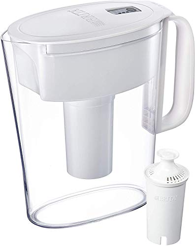 Brita Metro Water Filter Pitcher, BPA-Free Water Pitcher, Replaces 1,800 Plastic Water Bottles a Year, Lasts Two Months or 40 Gallons, Includes 1 Filter, Kitchen Accessories, Small - 6-Cup Capacity