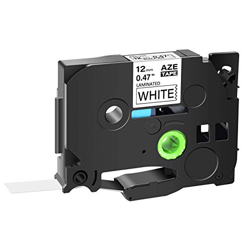 GREENCYCLE 1 Pack Compatible for Brother TZe-231 TZe231 TZ231 TZ-231 AZE Tape 12mm 0.47 Inch 1/2' Black on White Laminated Label Tape for Ptouch PTD210 PT-H100 PTH110 PT-D400AD PTD600 PT-1290