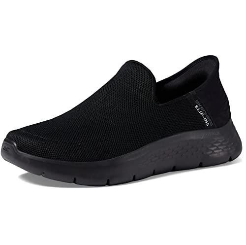 Skechers Men's Gowalk Flex Hands Free Slip-ins Athletic Slip-on Casual Walking Shoes Sneaker, Black, 10