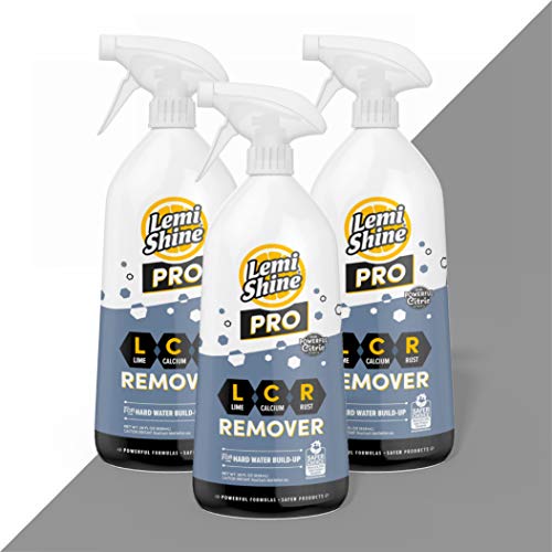 Lemi Shine Lime Calcium & Rust Remover, Easily Cleans Away Tough Rust and Stains with Powerful Citric Acid, 28oz - 3 pack