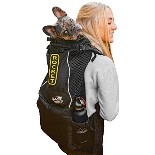 K9 Sport Sack Knavigate | Dog Carrier Dog Backpack for Most Dog Sizes | Front Facing Adjustable Dog Backpack Carrier | Veterinarian Approved (Medium, Midnight Black)