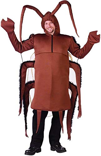 Fun World Mens Cockroach Adult Sized Costumes, Brown