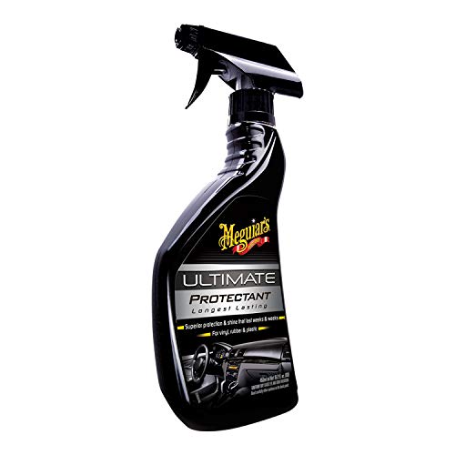 Meguiar's G14716 Ultimate Protectant, For Vinyl, Rubber and Plastic - 15.2 Oz Spray Bottle, Black