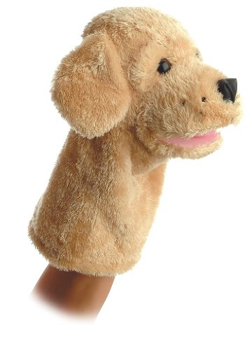 Aurora Interactive Hand Puppet Garth Stuffed Animal - Storytelling Adventures - Playful Learning - Brown 10 Inches