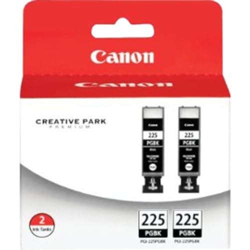 Canon PGI-225 Black Twin Pack Compatible to iP4820, MG5220, MG5120, MG6120, MG8120, MX882, iX6520, iP4920, MG5320, MG6220, MG8220, MX892