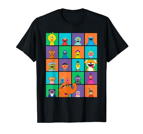 Sesame Street Character Squares T-Shirt