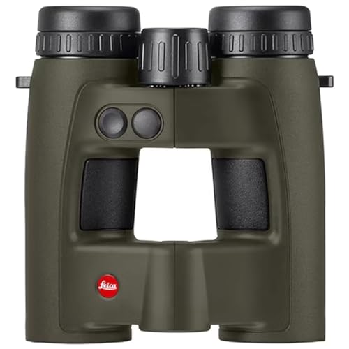 LEICA Geovid Pro 32 Rugged Compact Ergonomic Lightweight Weather-Proof Rangefinder Binoculars for Outdoor, Hunting, Bird Watching, Travel, Olive Green, 10x32
