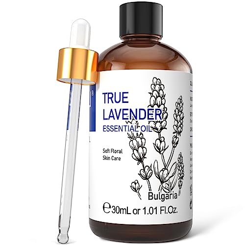 HIQILI 1 Fl Oz Lavender Essential Oil Pure, 100% Pure Natural for Diffuser, Skin - 30ml