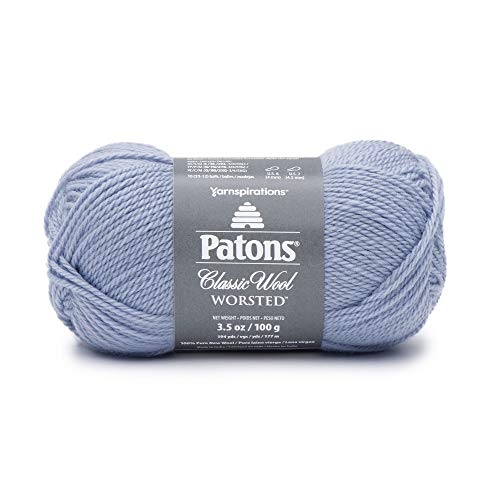 Patons Classic Wool Yarn, Blue Fog