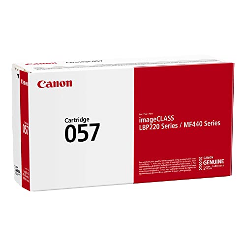 Canon Genuine Toner Cartridge 057 Black (3009C001), 1-Pack imageCLASS MF449dw, MF448dw, MF445dw, LBP228dw, LBP227dw, LBP226dw Laser Printers, Standard