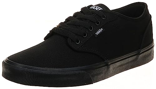 Vans Men Low-Top Sneakers, Black (Black/Black Canvas), 8 us