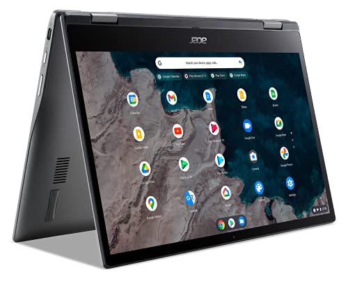 Acer Chromebook Spin 513 Convertible Laptop | Qualcomm Snapdragon 7c | 13.3' FHD IPS Touch Corning Gorilla Glass Display | 4GB LPDDR4X | 64GB eMMC | WiFi 5 | Backlit KB | Chrome OS | R841T-S4ZG, Gray