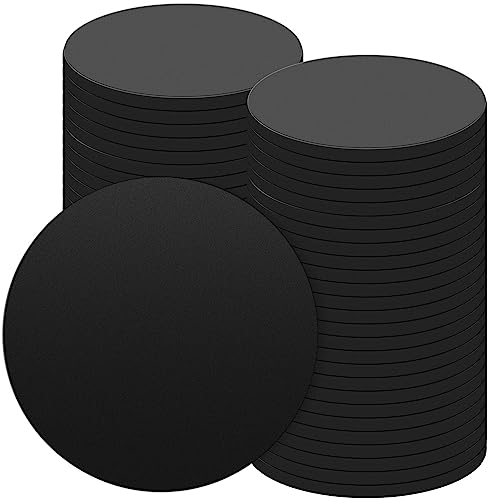 Haull 50 Pcs Billiard Pool Table Leg Shims 3' Diameter Rubber Pool Table Leveler Pool Table Shims Pool Table Foot Pads (0.2 Inch Thick)