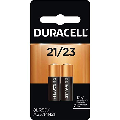 Duracell 12 Volt Alkaline Alarm Remote Battery MN21 / A23 2 Pack